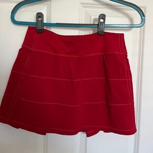 Lululmeon Red Tennis Skirt